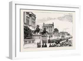 The Berlin Congress,Entrance to the Royal Castle, Keeping the Road for the Guests to the Banquet-null-Framed Giclee Print