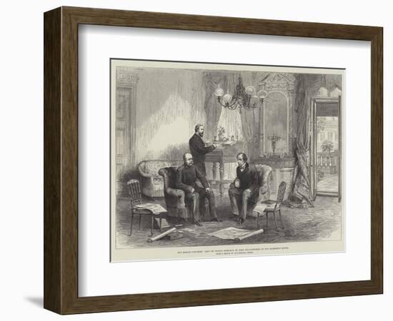 The Berlin Congress, Visit of Prince Bismarck to Lord Beaconsfield at the Kaiserhof Hotel-null-Framed Giclee Print