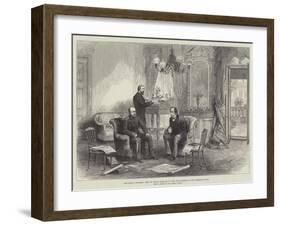 The Berlin Congress, Visit of Prince Bismarck to Lord Beaconsfield at the Kaiserhof Hotel-null-Framed Giclee Print