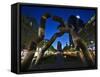 The Berlin Sculpture by Night, Tiergarten, Berlin, Germany-Cahir Davitt-Framed Stretched Canvas