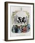 The Berlin Shadowplay, 1840S-Jean-Jacques Grandville-Framed Giclee Print