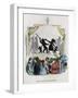 The Berlin Shadowplay, 1840S-Jean-Jacques Grandville-Framed Giclee Print