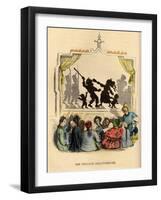 The Berlin Shadowplay, 1840S-Jean-Jacques Grandville-Framed Giclee Print