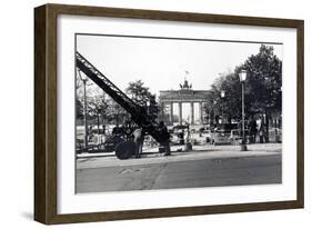 The Berlin Wall, under Construction in August 1961-null-Framed Photographic Print