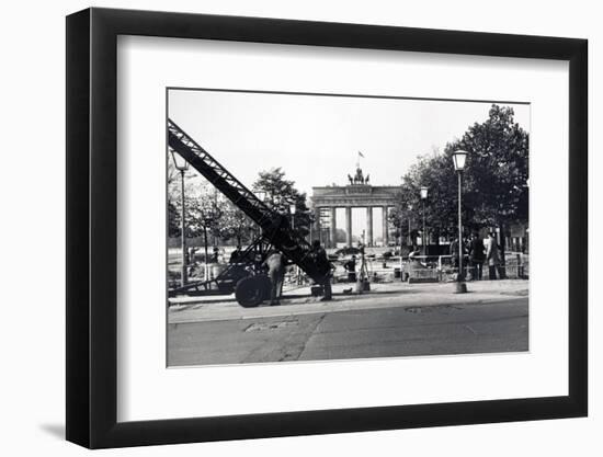 The Berlin Wall, under Construction in August 1961-null-Framed Photographic Print