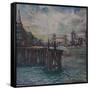 The Bermondsey Wall London-John Erskine-Framed Stretched Canvas