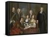 The Bermuda Group, Dean Berkeley and His Entourage, 1728, Reworked 1739-John Smibert-Framed Stretched Canvas