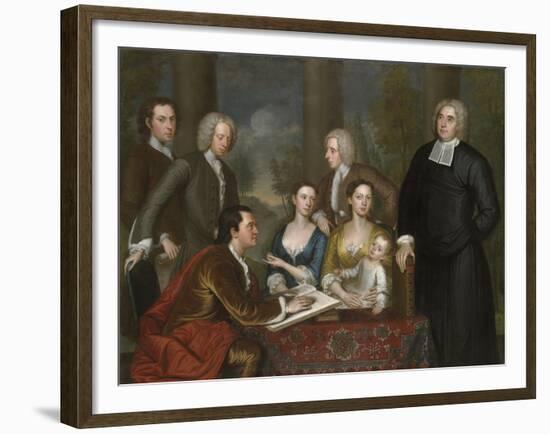 The Bermuda Group, Dean Berkeley and His Entourage, 1728, Reworked 1739-John Smibert-Framed Giclee Print