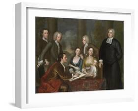 The Bermuda Group, Dean Berkeley and His Entourage, 1728, Reworked 1739-John Smibert-Framed Giclee Print