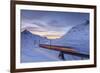 The Bernina Express Red Train, UNESCO World Heritage Site, Graubunden, Swiss Alps, Switzerland-Roberto Moiola-Framed Photographic Print