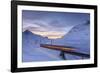 The Bernina Express Red Train, UNESCO World Heritage Site, Graubunden, Swiss Alps, Switzerland-Roberto Moiola-Framed Photographic Print