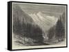 The Bernina Glacier, Near Pontresina, Switzerland-null-Framed Stretched Canvas