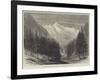 The Bernina Glacier, Near Pontresina, Switzerland-null-Framed Giclee Print