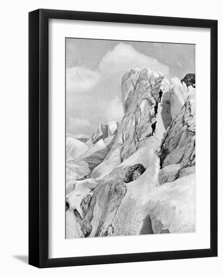 The Bernina Range, Alps, Early 20th Century-null-Framed Giclee Print