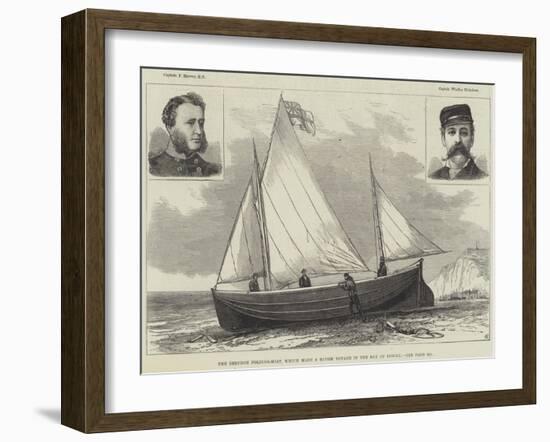 The Berthon Folding-Boat, Which Made a Rough Voyage in the Bay of Biscay-null-Framed Giclee Print