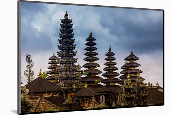 The Besakih Temple, the largest and holiest temple of Hindu religion in Bali, Indonesia-Laura Grier-Mounted Photographic Print