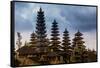 The Besakih Temple, the largest and holiest temple of Hindu religion in Bali, Indonesia-Laura Grier-Framed Stretched Canvas