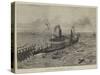 The Bessemer Saloon-Ship Running Foul of Calais Pier-null-Stretched Canvas