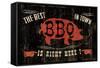 The Best BBQ in Town-Jess Aiken-Framed Stretched Canvas