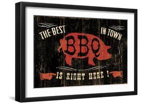 The Best BBQ in Town-Jess Aiken-Framed Art Print