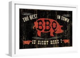 The Best BBQ in Town-Jess Aiken-Framed Art Print