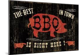 The Best BBQ in Town-Jess Aiken-Mounted Art Print