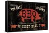 The Best BBQ in Town-Jess Aiken-Framed Stretched Canvas