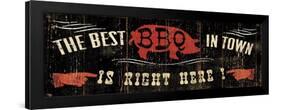 The Best BBQ in Town-Pela Design-Framed Art Print