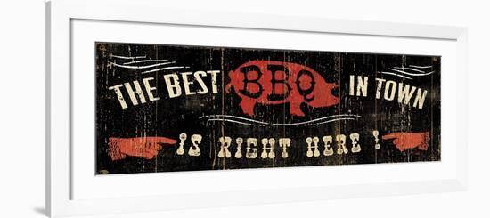 The Best BBQ in Town-Pela Design-Framed Art Print