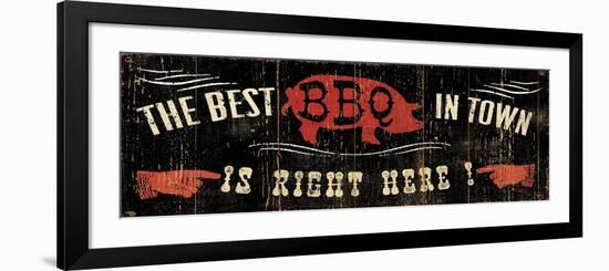 The Best BBQ in Town-Pela Design-Framed Art Print