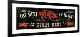 The Best BBQ in Town-Pela Design-Framed Art Print