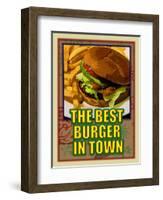 The Best Burger in Town-Cathy Cute-Framed Giclee Print