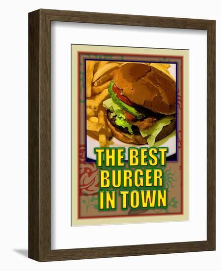 The Best Burger in Town-Cathy Cute-Framed Giclee Print