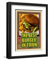 The Best Burger in Town-Cathy Cute-Framed Giclee Print