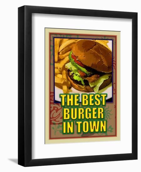 The Best Burger in Town-Cathy Cute-Framed Giclee Print