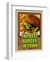 The Best Burger in Town-Cathy Cute-Framed Giclee Print