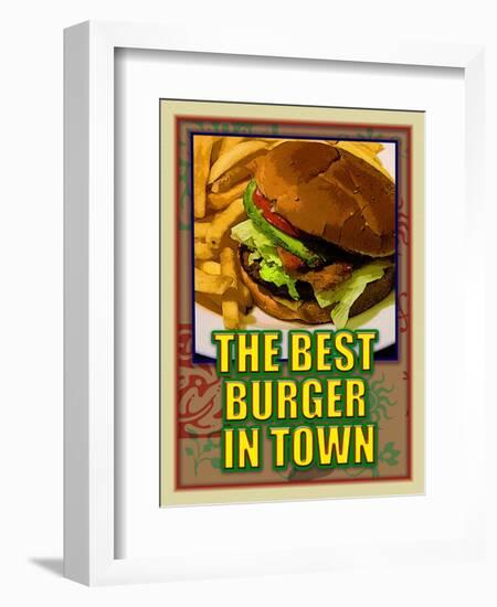 The Best Burger in Town-Cathy Cute-Framed Giclee Print