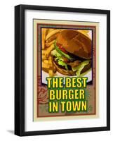 The Best Burger in Town-Cathy Cute-Framed Giclee Print