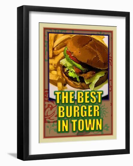 The Best Burger in Town-Cathy Cute-Framed Giclee Print