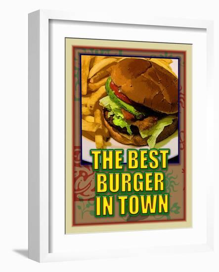 The Best Burger in Town-Cathy Cute-Framed Giclee Print