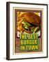 The Best Burger in Town-Cathy Cute-Framed Giclee Print