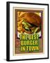 The Best Burger in Town-Cathy Cute-Framed Giclee Print