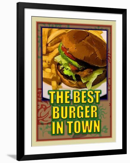 The Best Burger in Town-Cathy Cute-Framed Giclee Print