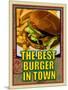 The Best Burger in Town-Cathy Cute-Mounted Giclee Print