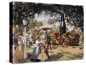 The Best Friend Locomotive from Charleston, United States, 19th Century-null-Stretched Canvas