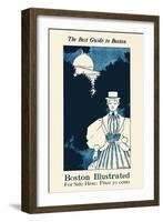 The Best Guide To Boston. Boston Illustrated, For Sale Here.-Ethel Reed-Framed Art Print