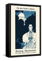 The Best Guide To Boston. Boston Illustrated, For Sale Here.-Ethel Reed-Framed Stretched Canvas