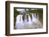 The Best-Known Falls in the World - Iguazu. the Magnificent Rainbow Costs over Roaring Water Stream-kavram-Framed Photographic Print