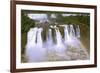 The Best-Known Falls in the World - Iguazu. the Magnificent Rainbow Costs over Roaring Water Stream-kavram-Framed Photographic Print