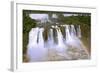 The Best-Known Falls in the World - Iguazu. the Magnificent Rainbow Costs over Roaring Water Stream-kavram-Framed Photographic Print